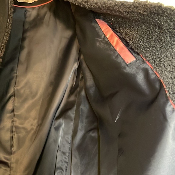 kate spade Wool Blend Coat with Faux Shearling Collar and Trim - Picture 16 of 17